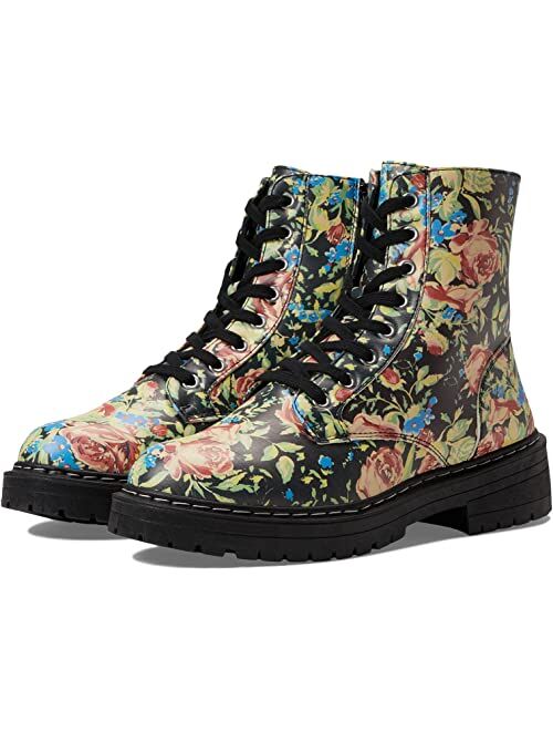 sugar Kaedy Women's Floral Combat Boots