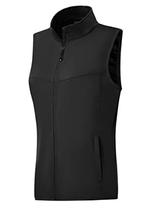 Willit Women's Lightweight Vest Sleeveless Golf Jacket, Windproof Weather Resistance for Running Hiking Casual Slim Fit