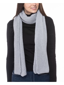 STYLE & CO Women's Solid Shine Ribbed Scarf, Created for Macy's