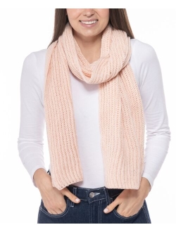 STYLE & CO Women's Solid Shine Ribbed Scarf, Created for Macy's