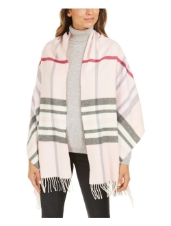 FRAAS Women's Eco-Exploded Plaid Wrap Cashmink Scarf