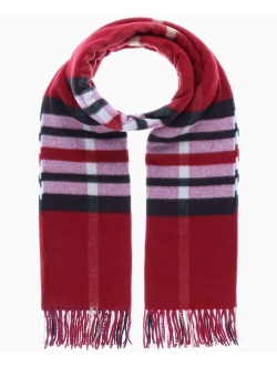 FRAAS Women's Eco-Exploded Plaid Wrap Cashmink Scarf