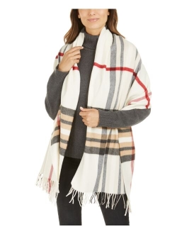 FRAAS Women's Eco-Exploded Plaid Wrap Cashmink Scarf