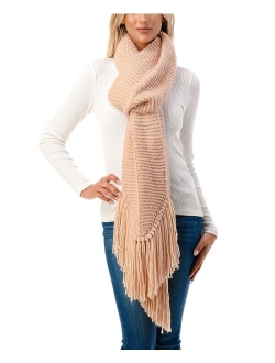 MARCUS ADLER Women's Ultra Soft Fringe-Trim Winter Scarf