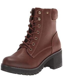 Brynn Women's Puff Collar Combat Boots