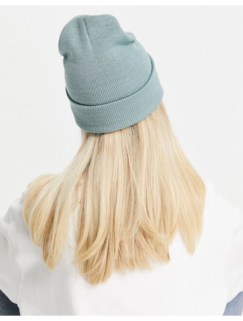 Weekday Ivy beanie in pale blue