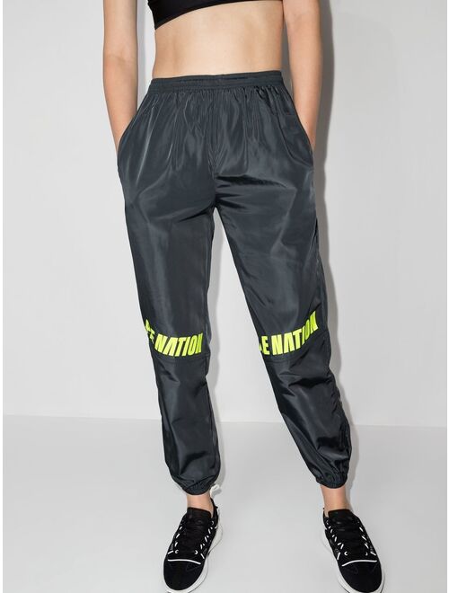 P.E Nation logo-print track pants