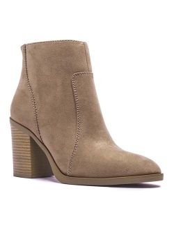 Snatch-01 Women's Block Heel Ankle Boots