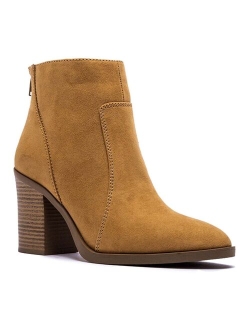 Snatch-01 Women's Block Heel Ankle Boots