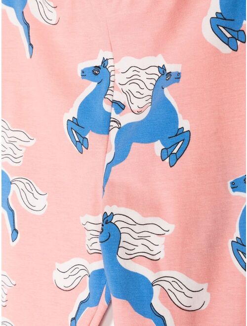 Mini Rodini horse-print leggings