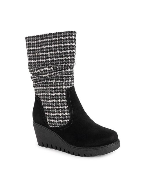 MUK LUKS Vermont Stowe Women's Wedge Boots