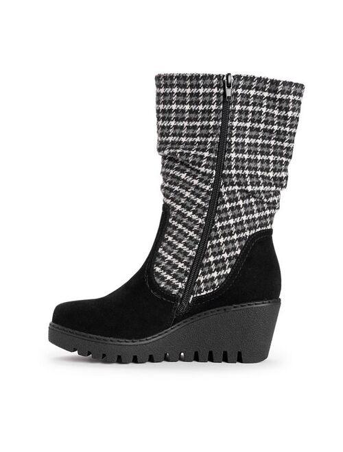 MUK LUKS Vermont Stowe Women's Wedge Boots