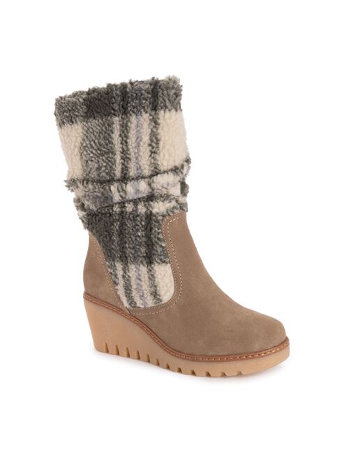 MUK LUKS Vermont Stowe Women's Wedge Boots