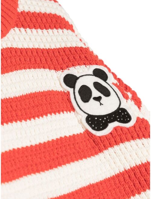 Mini Rodini logo-patch striped jumper