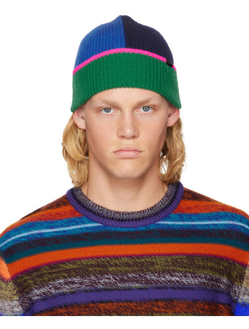 Paul Smith Multicolor Half & Half Beanie