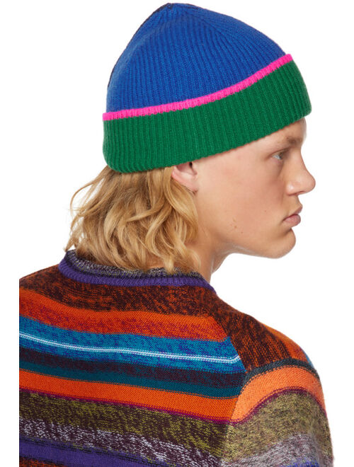 Paul Smith Multicolor Half & Half Beanie