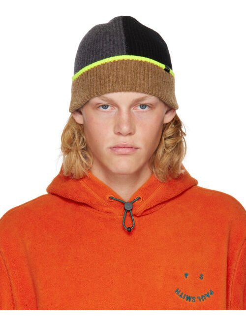 Paul Smith Multicolor Half & Half Beanie