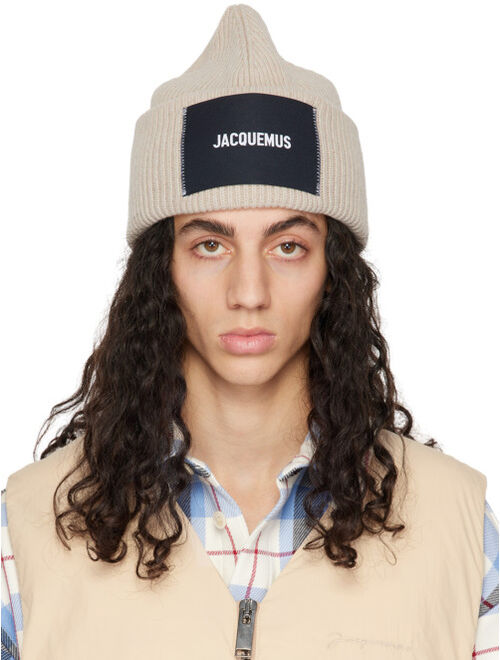 Jacquemus Beige Le Papier 'Le Bonnet' Beanie