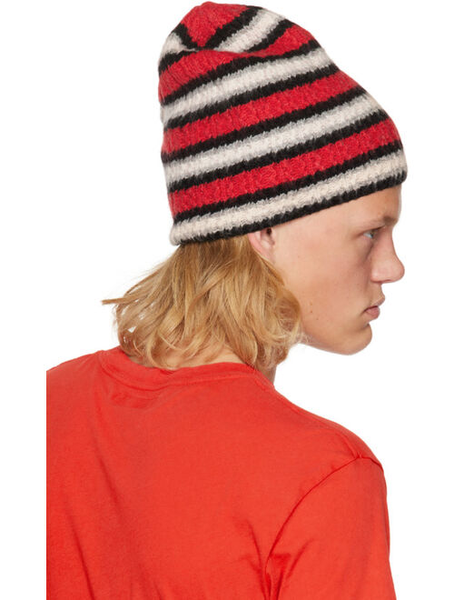 ERL Red Striped Beanie
