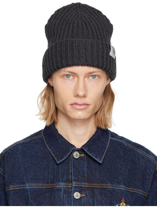 Vivienne Westwood Gray Classic Beanie