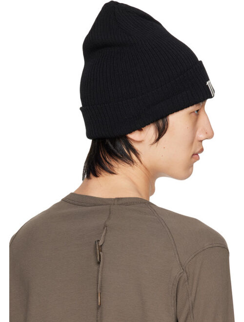 11 by Boris Bidjan Saberi Black Ribbed Beanie