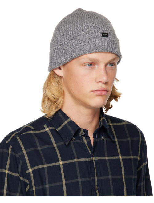 Paul Smith Gray Rib Beanie