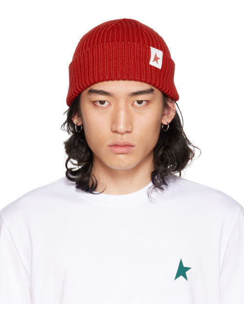 Golden Goose Red Damian Beanie