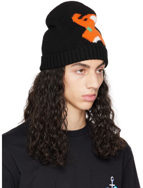 JW Anderson Black Elephant Beanie