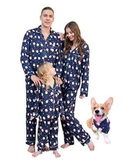 Oklady Family Christmas Pajamas Xmas Pajamas Matching Sets Soft Top Pants Sleepwear Holiday PJs for Couples Kids Baby