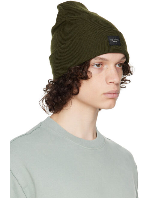 RAG & BONE Khaki Addison Beanie