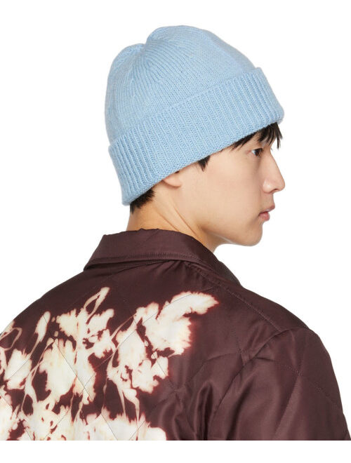 Dries Van Noten Blue Wool Beanie