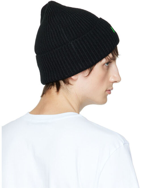 MSGM Black Rib Beanie