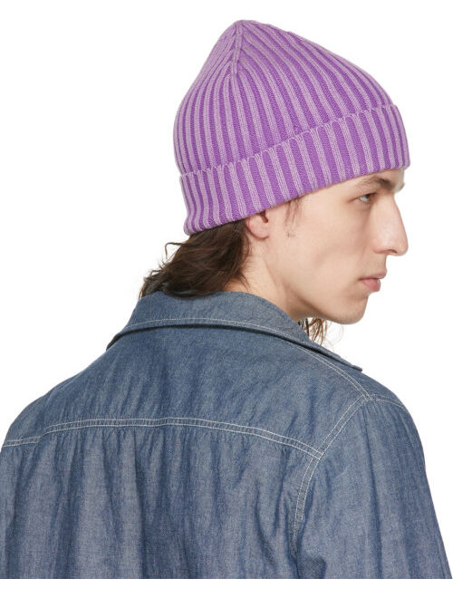 ASPESI Purple Cotton Beanie