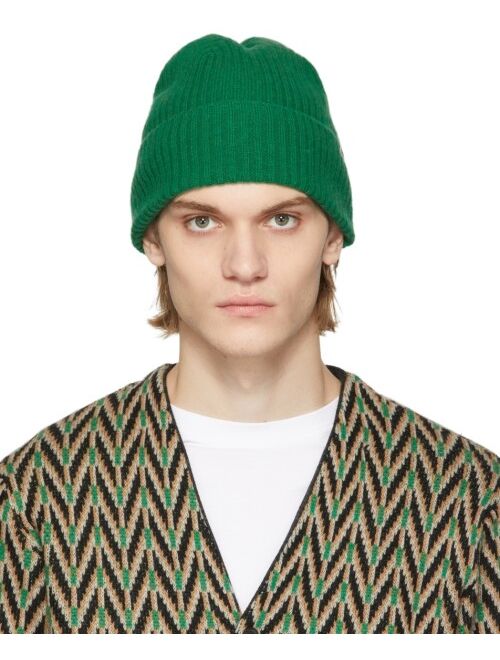 Wood Wood Green Luca Brushed Lambswool Beanie