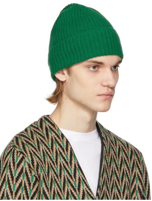 Wood Wood Green Luca Brushed Lambswool Beanie