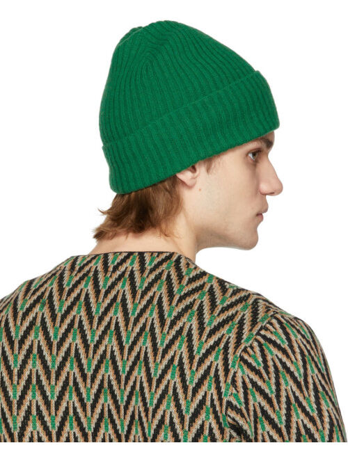 Wood Wood Green Luca Brushed Lambswool Beanie