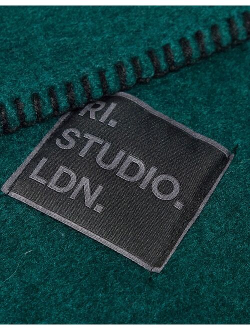 River Island Studio oversized scarf in green