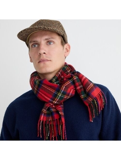 Joshua Ellis for J.Crew cashmere scarf in tartan