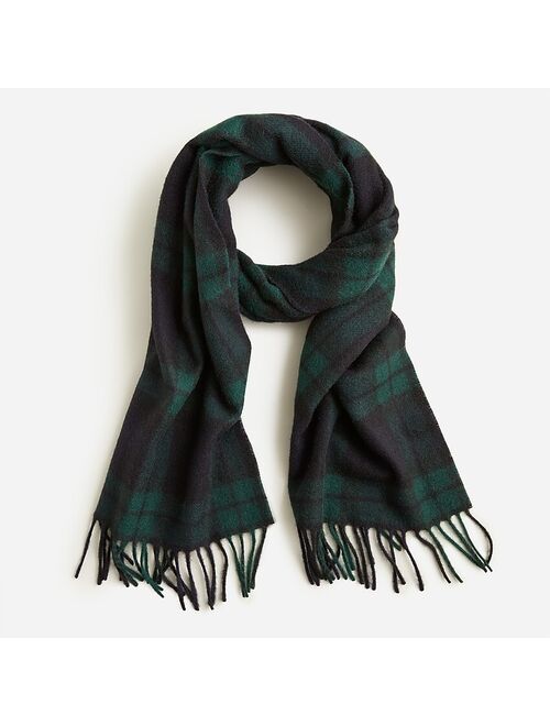 Joshua Ellis for J.Crew cashmere scarf in tartan