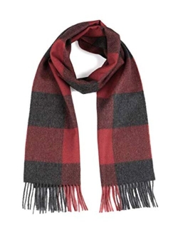 Incredible Natural Creations from Alpaca - INCA Brands Inca Fashions - 100% Pure Baby Alpaca Buffalo Plaid Scarf for Men and Women