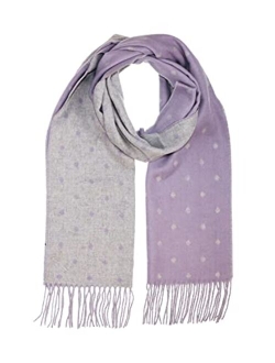 Accessories First Reversible Classic Polka Dots Fashionable Unisex Acrylic Scarf Wrap - Made in Germany