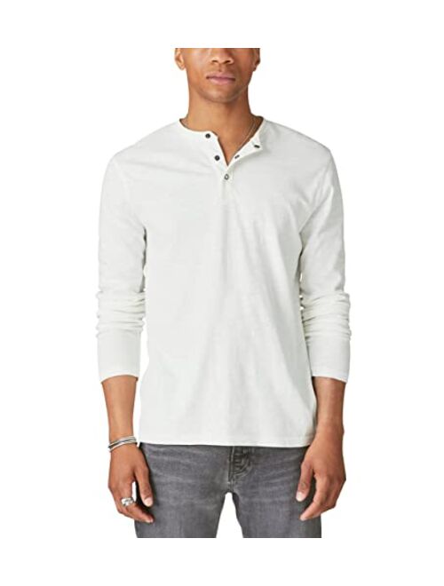 Lucky Brand Weekend Slub Jersey Long Sleeve Henley