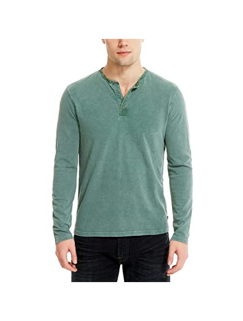 Lucky Brand Weekend Slub Jersey Long Sleeve Henley