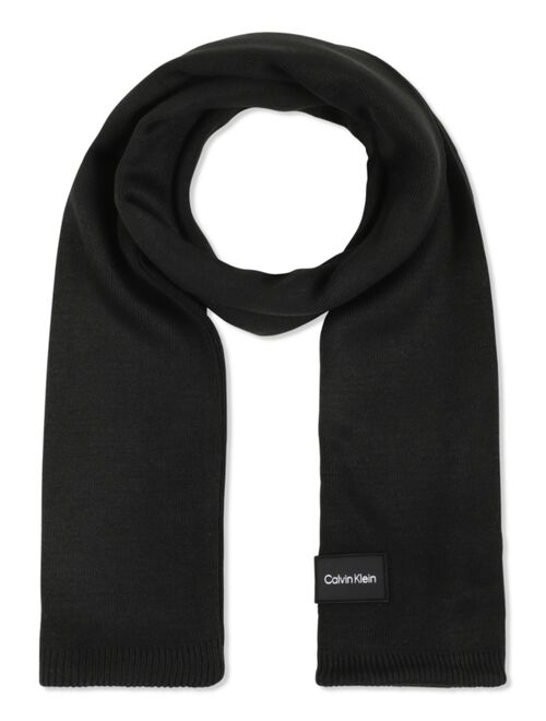 Calvin Klein Men's Woven Patch Logo Scarf