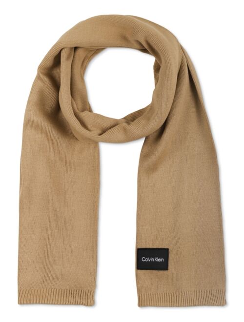 Calvin Klein Men's Woven Patch Logo Scarf