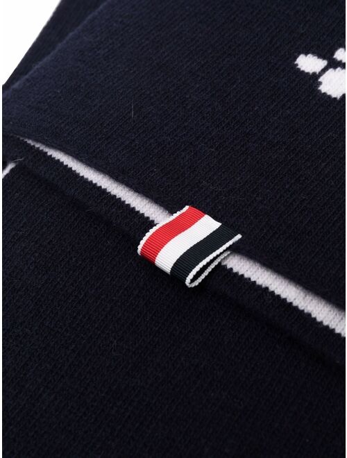 Thom Browne lobster intarsia-knit wool scarf