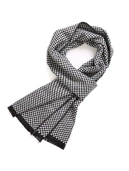 FULLRON Men Winter Scarf Soft Warm Long Scarves