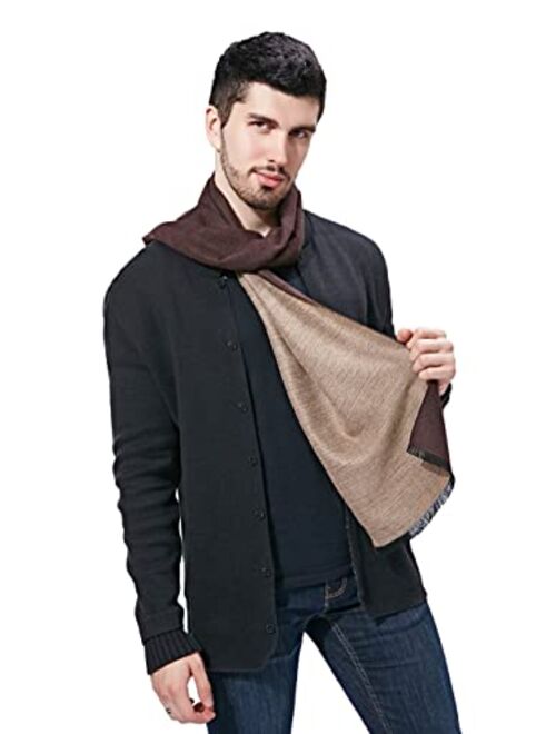 FULLRON Men Winter Scarf Soft Warm Long Scarves