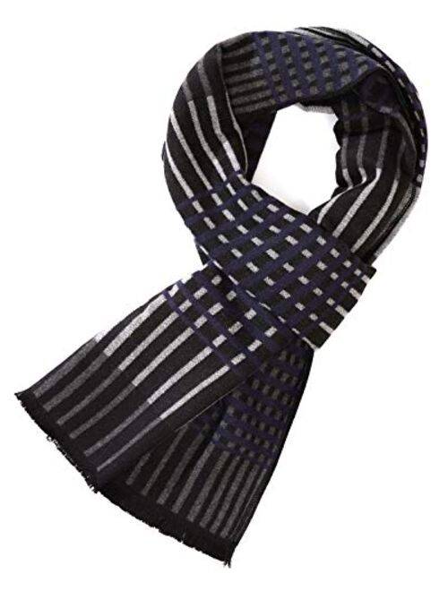 FULLRON Men Winter Scarf Soft Warm Long Scarves