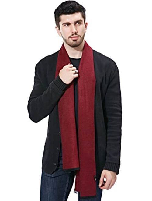 FULLRON Men Winter Scarf Soft Warm Long Scarves